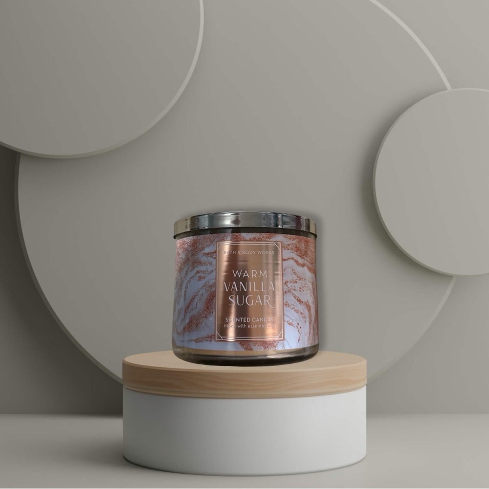 New, Never Used Bath & Bodyworks Warm Vanilla Sugar 3-Wick Scented Candle